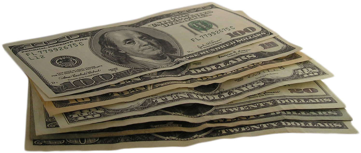 Money Dollars Pile PNG Clipart Background