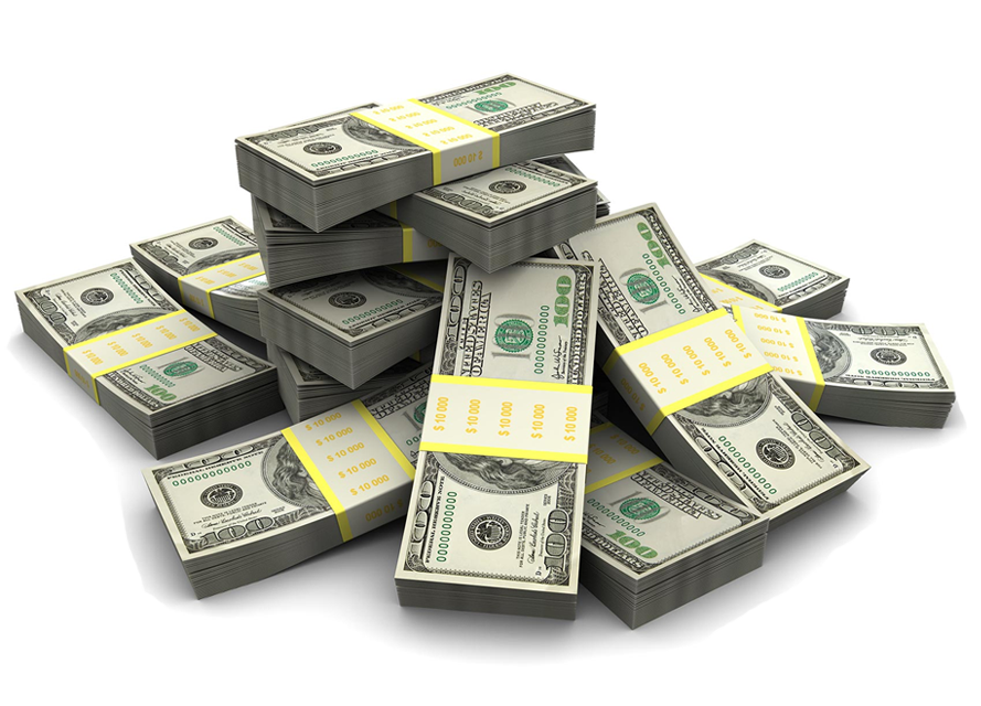 Money Dollars Pile Transparent Free PNG