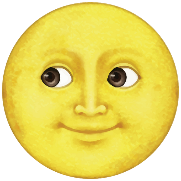 Moon Full Yellow Background PNG Image