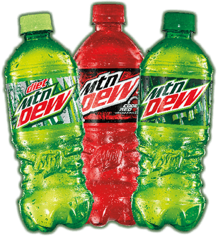 Mountain Dew Bottle Background PNG Image