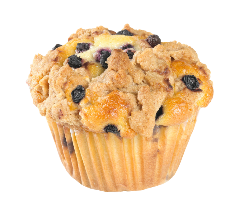 Muffin Blueberry Background PNG Image