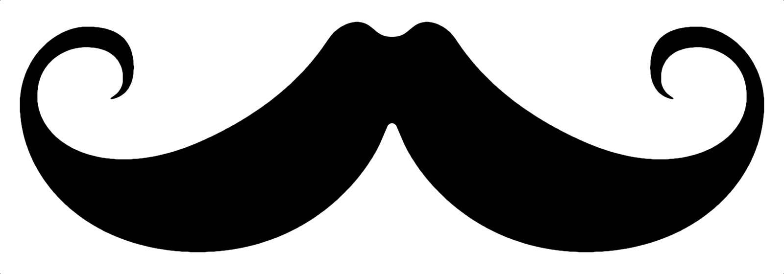 Mustache Black PNG Free File Download