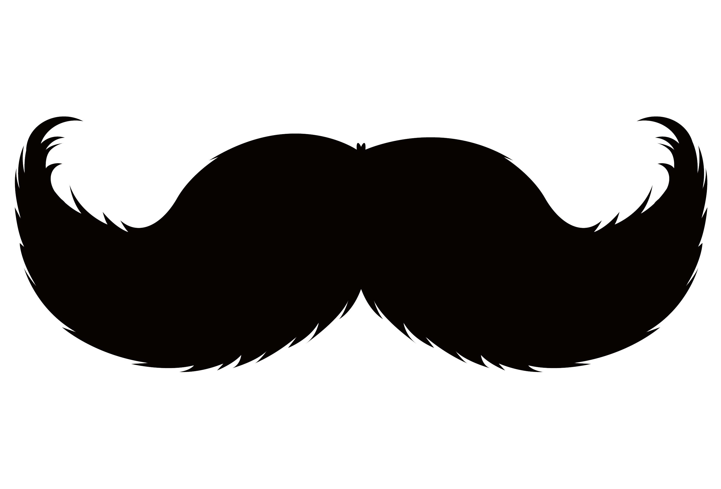 Mustache Black Transparent Free PNG