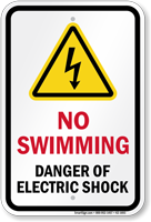 No Swimming Sign Free PNG