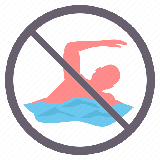 No Swimming Sign PNG Background