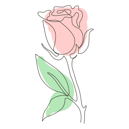One Rose And Leaves PNG Images HD