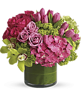 Orchid And Tulips Bouquet Download Free PNG