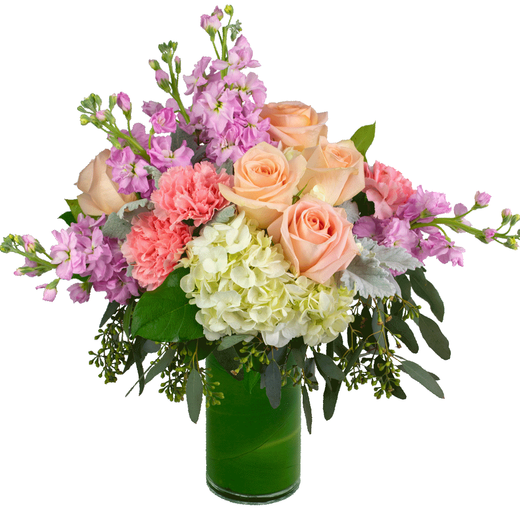 Orchid And Tulips Bouquet Free PNG