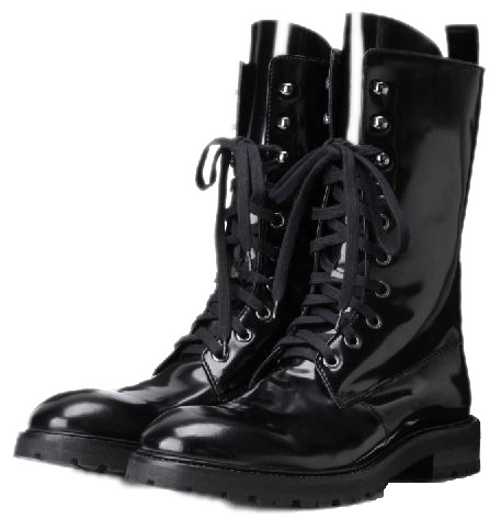 Pair Of Black Boots Transparent Images