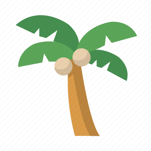 Palm Trees On Island PNG Clipart Background