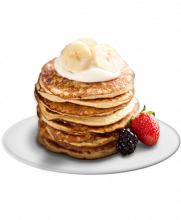 Pancake On Plate Background PNG Image