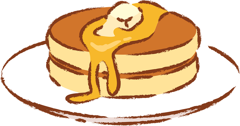 Pancake On Plate Download Free PNG
