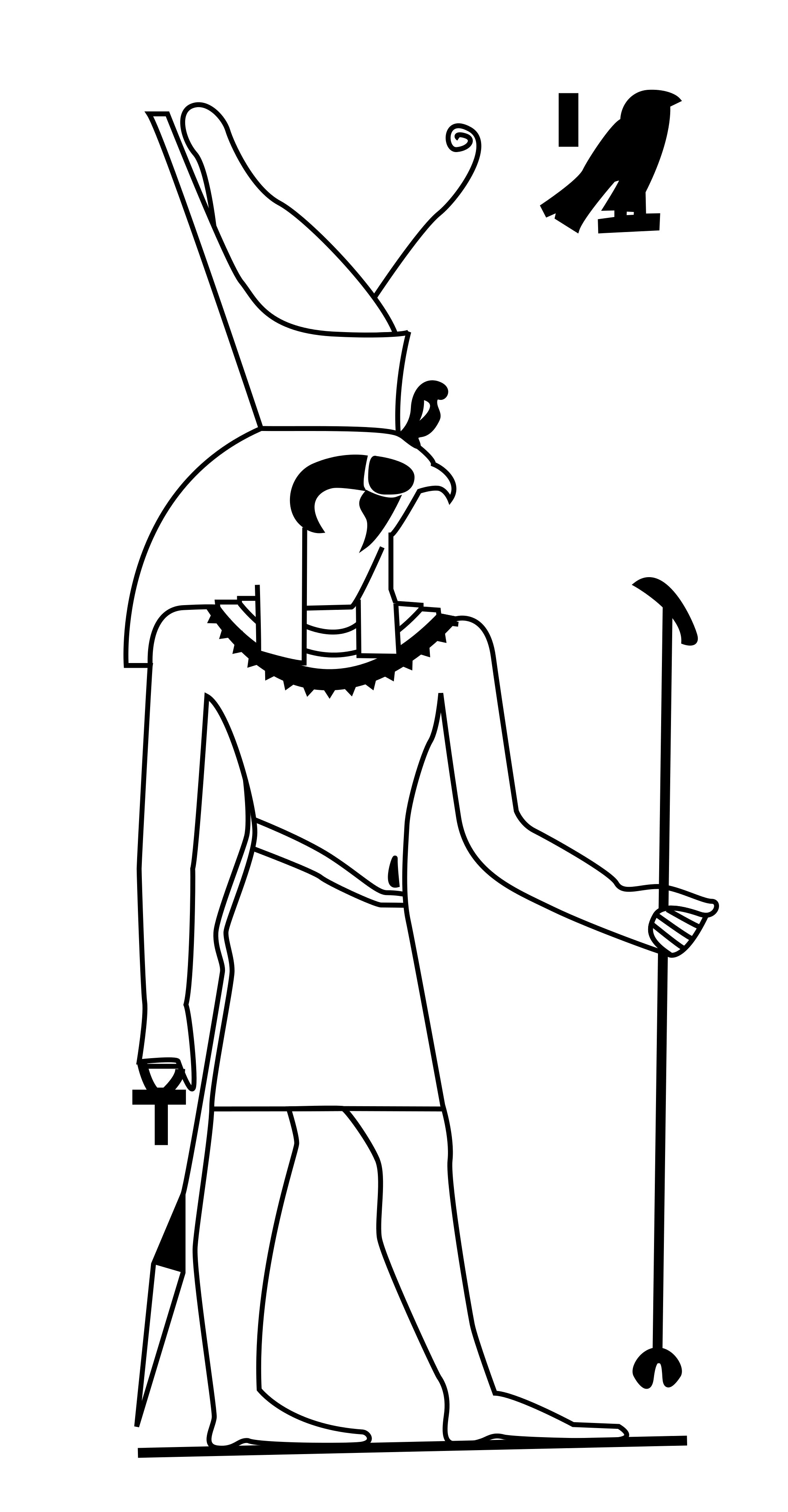 Pharaoh Silhouette Background PNG Image