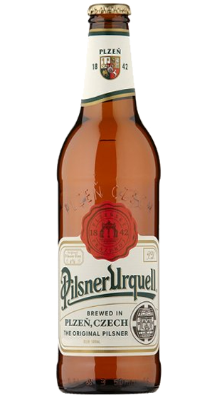 Pilsner Urquell Bottle PNG Clipart Background