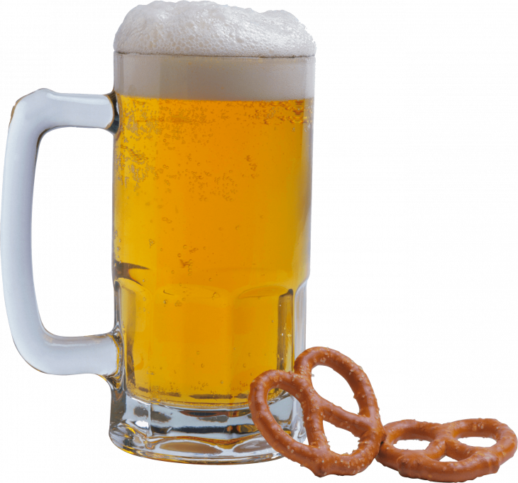 Pint And Pretzels Beer Background PNG Image