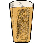 Pint Bubbles Beer Transparent File