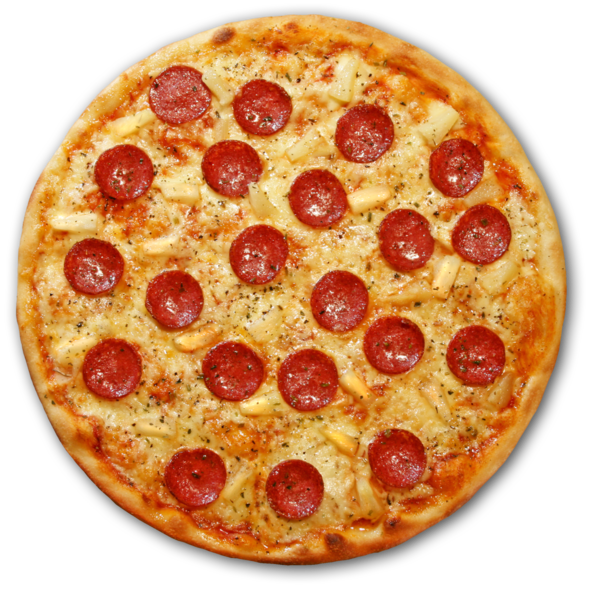 Pizza Pepperoni And Cheese Background PNG Image