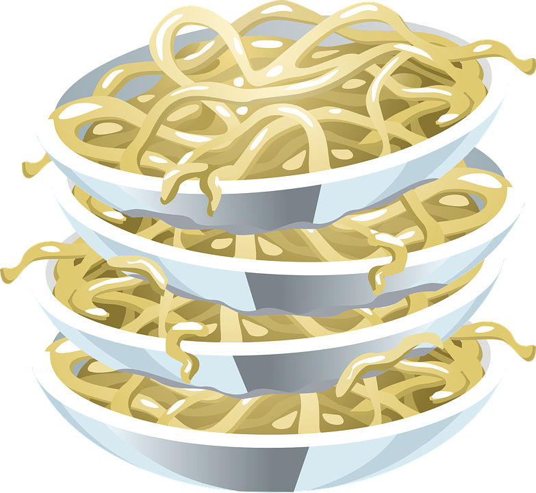 Plate Of Noodles PNG Clipart Background