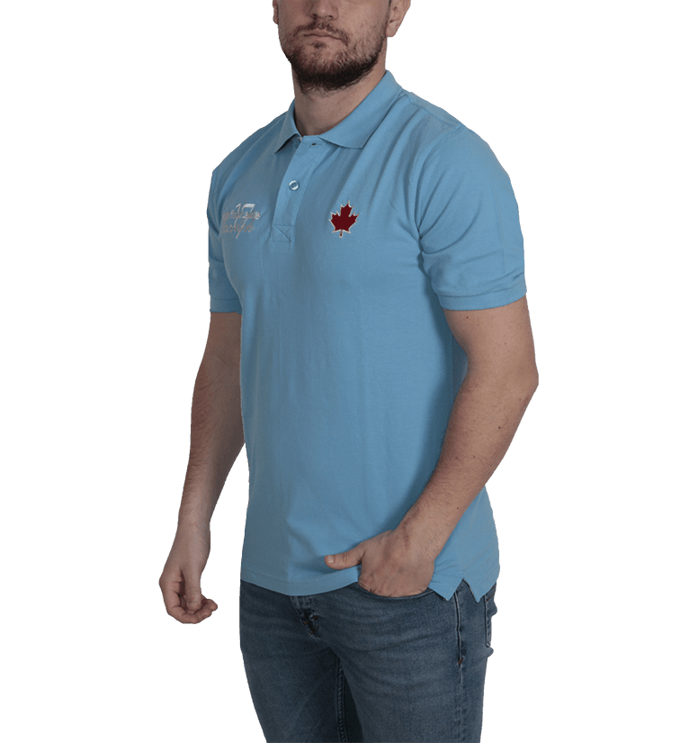 Polo Light Blue PNG Background