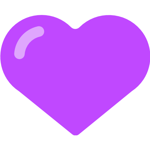 Purple Heart PNG Clipart Background