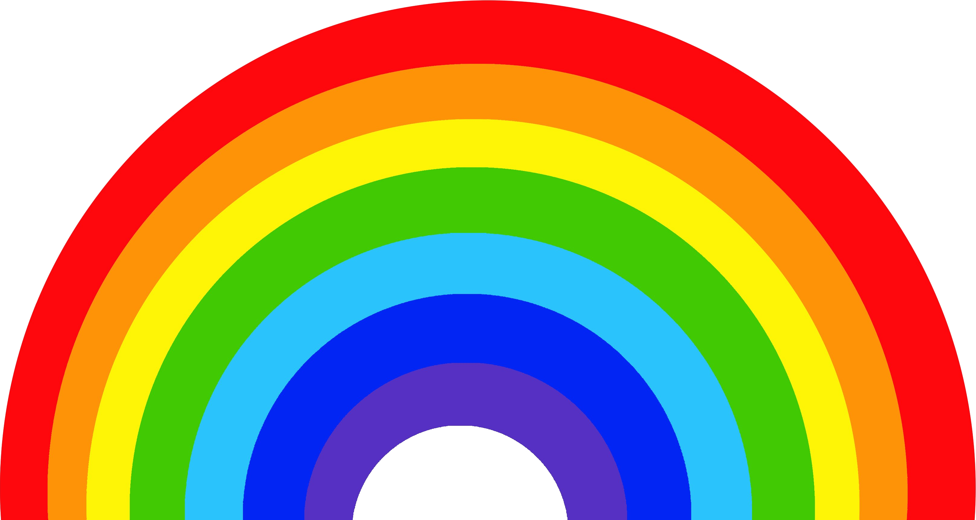 Rainbow 6 Colours Transparent PNG