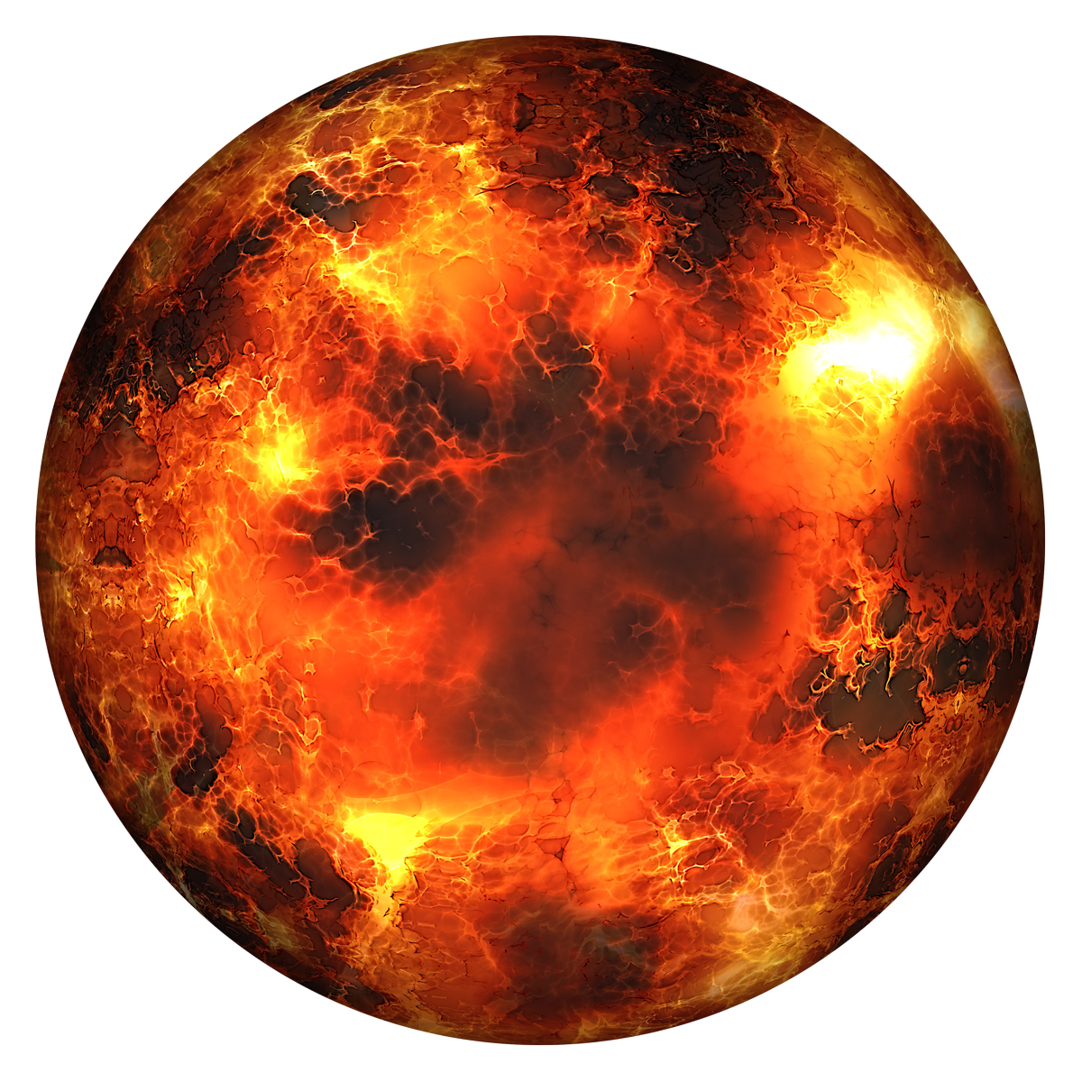 Red Burning Sun PNG HD Quality