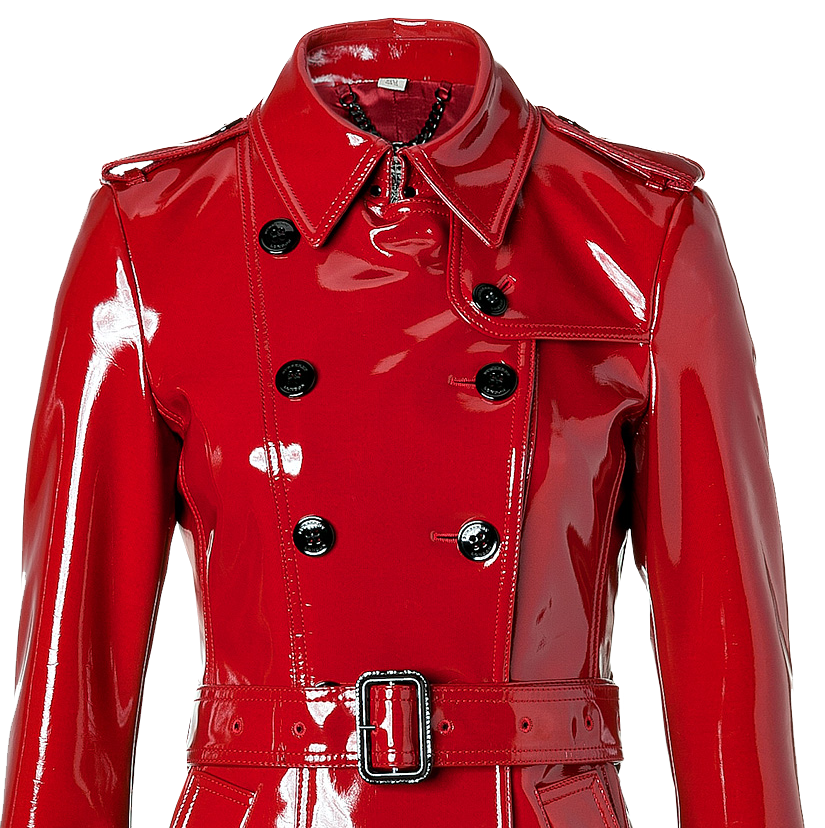 Red Leather Jacket Background PNG Image