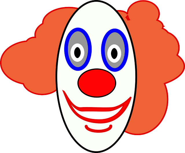 Red Nose Clown PNG Clipart Background