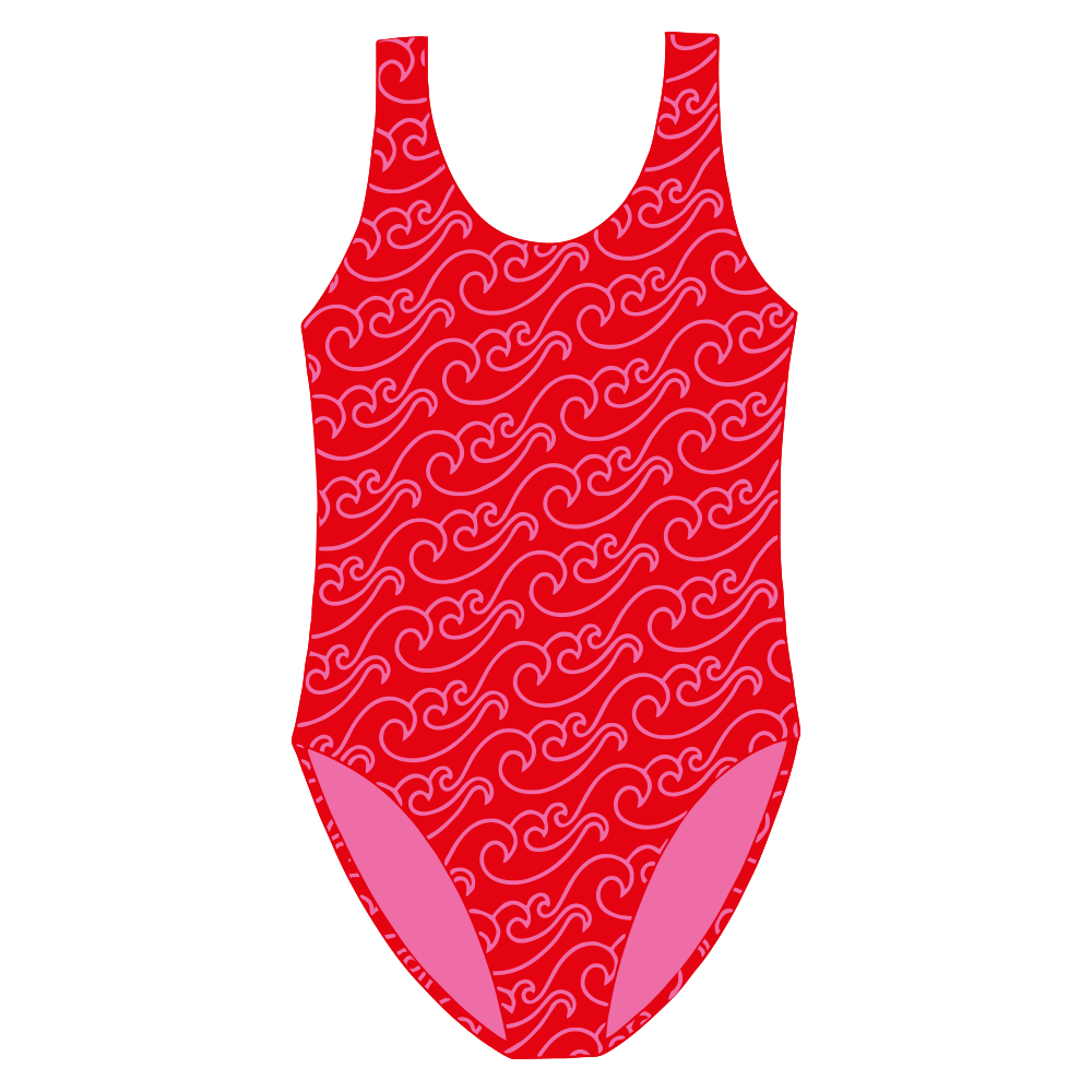 Red Swimming Suit Background PNG Image