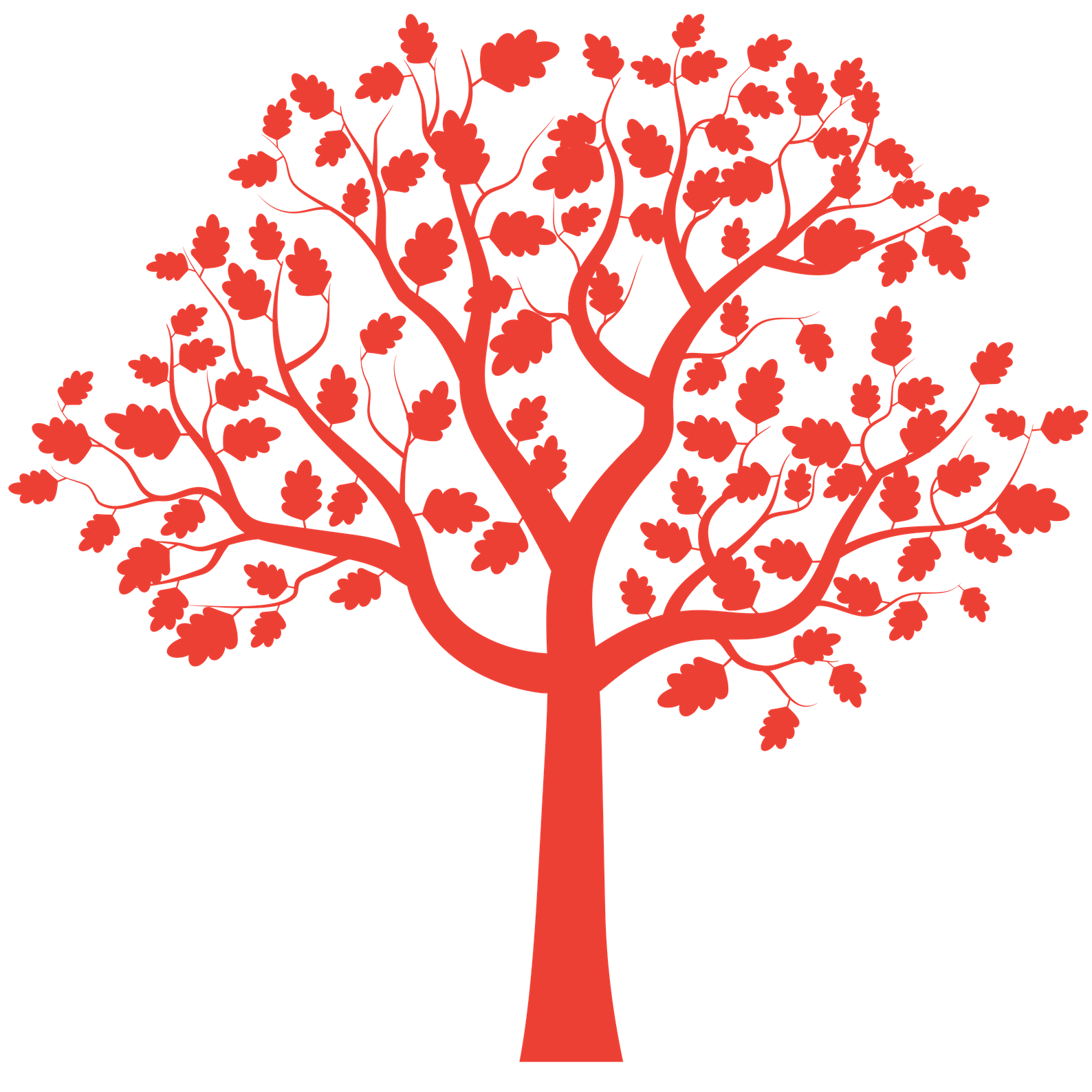 Red Tree PNG HD Quality