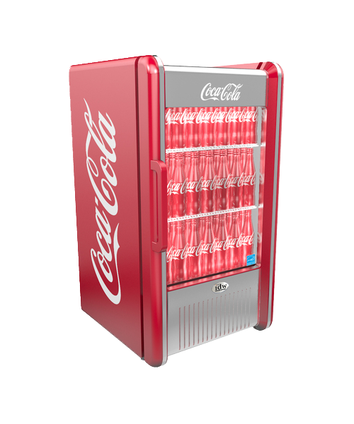 Retro Coca Cola Fridge Transparent PNG