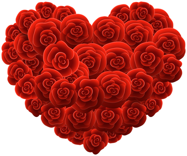Rose Heart PNG Clipart Background