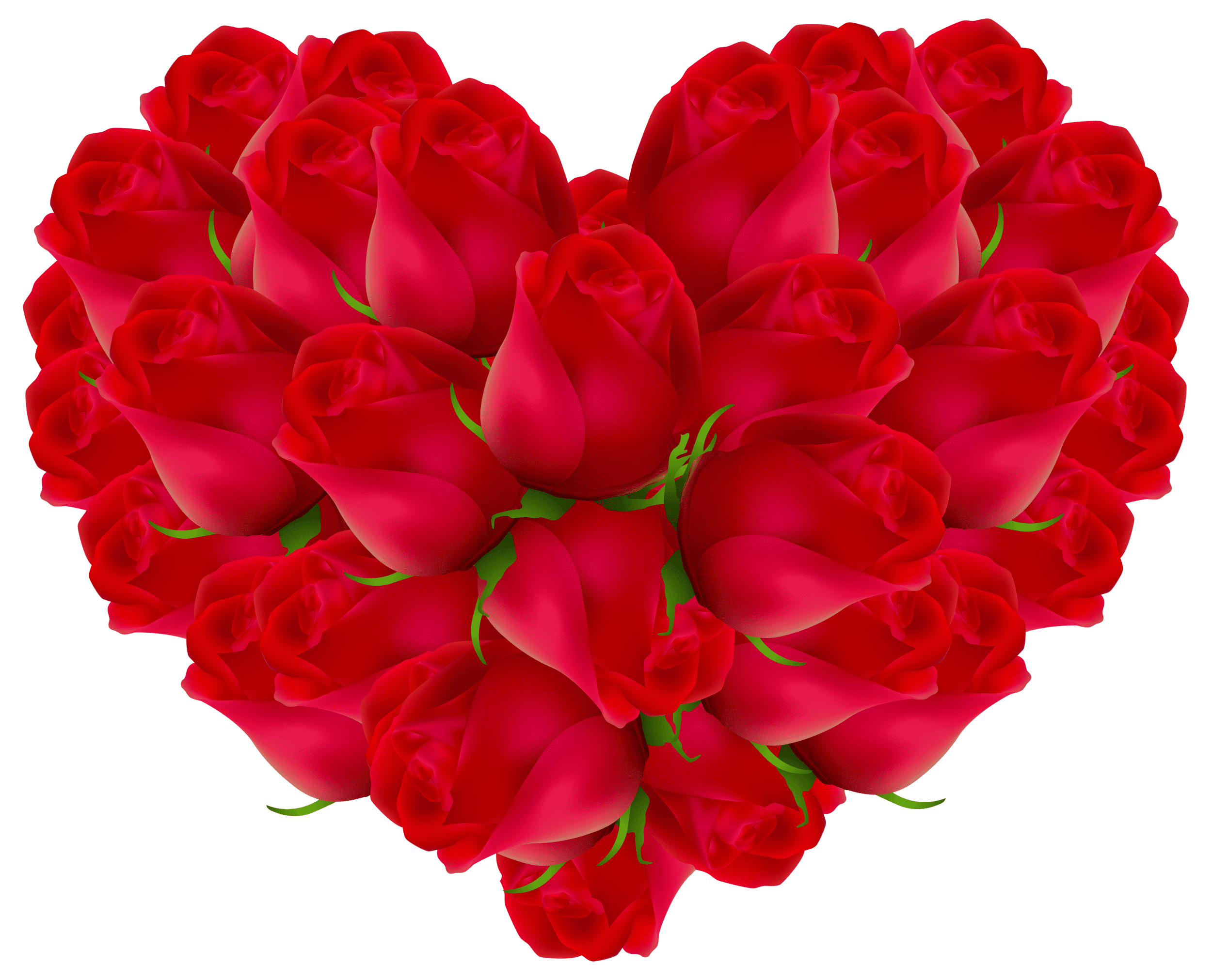 Rose Heart Transparent Free PNG