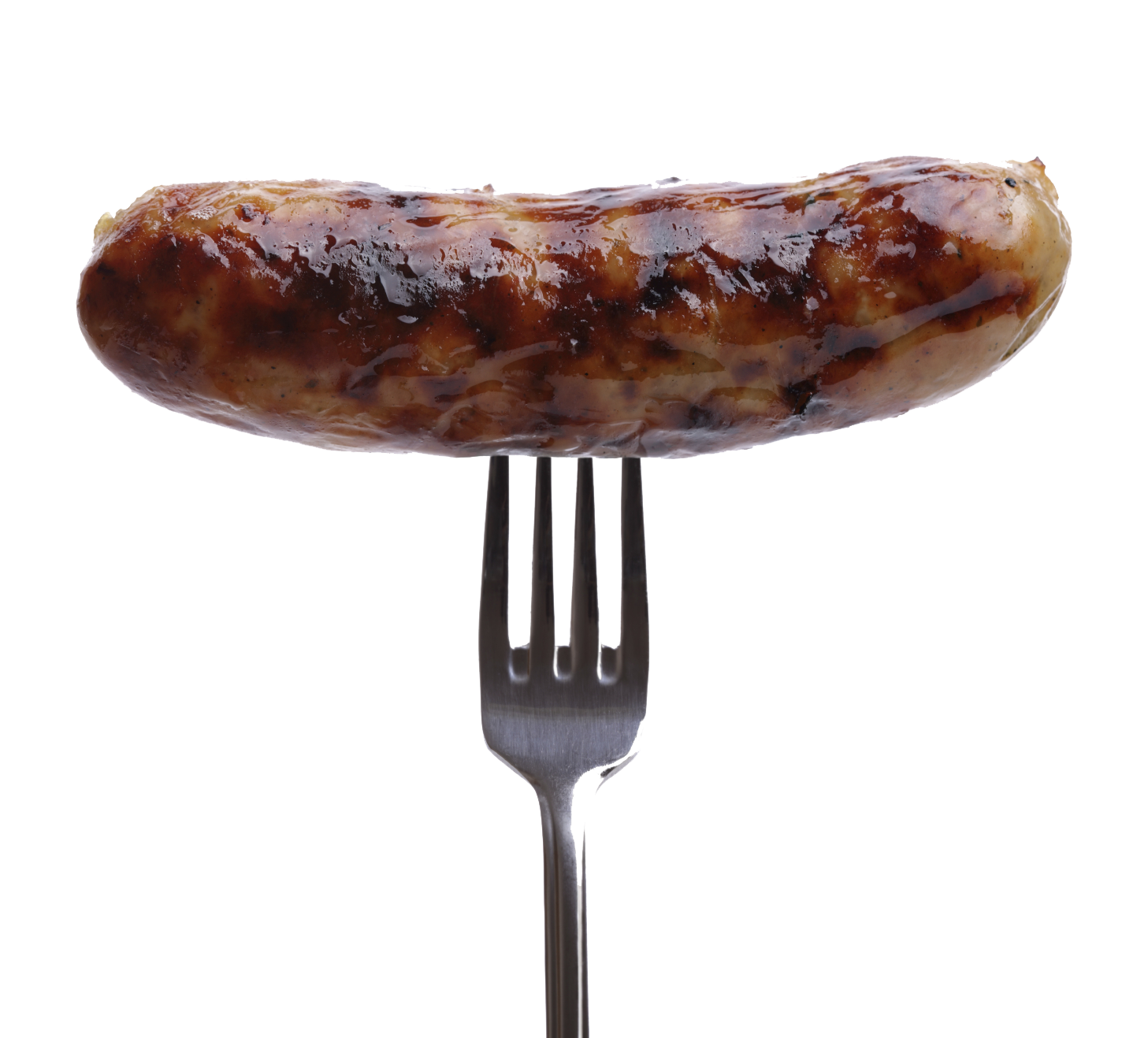 Sausage On Fork Transparent Images