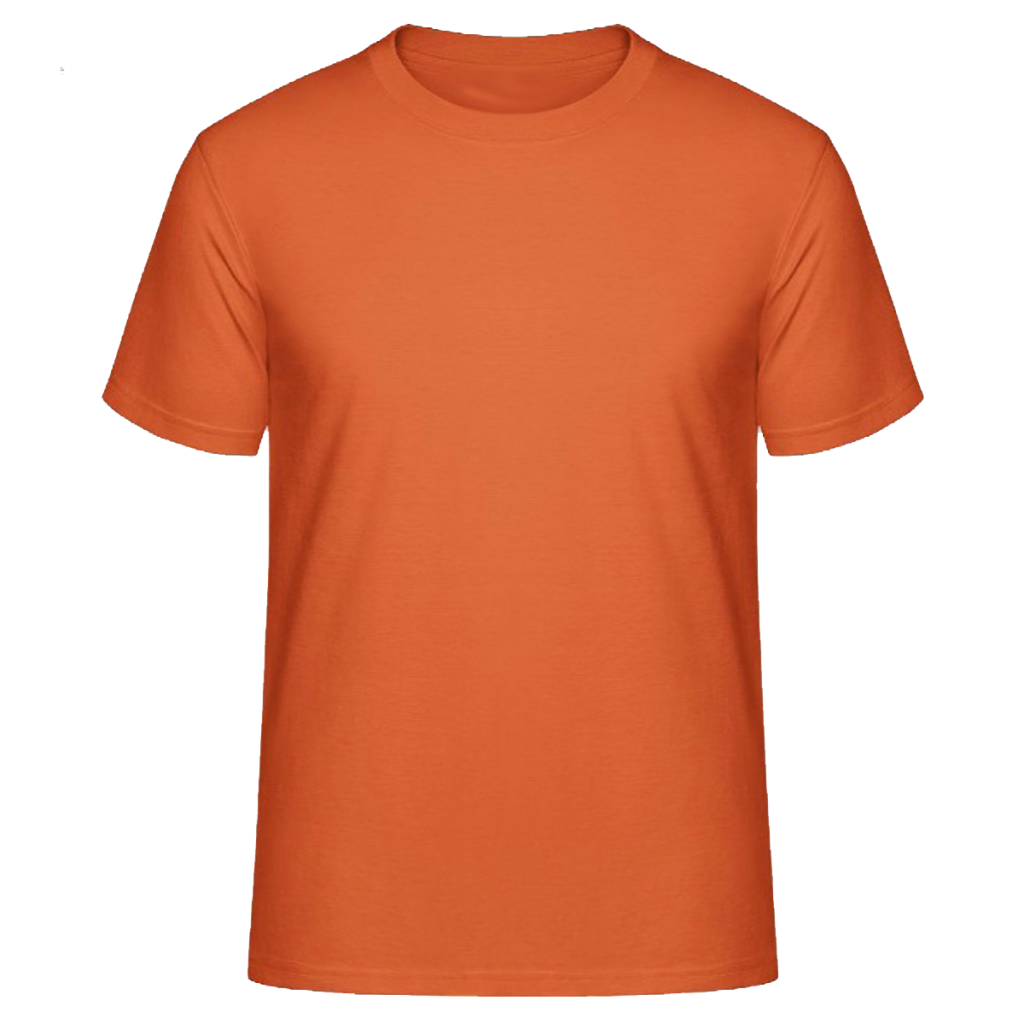 Shirt Orange Background PNG Image