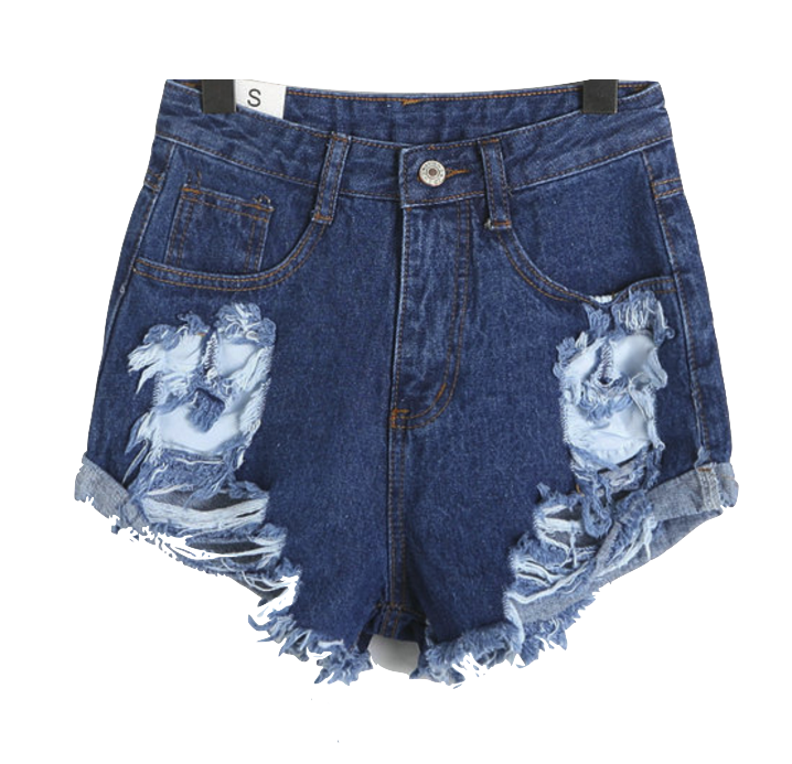 Short Jeans Background PNG Image