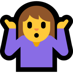 Shrug Emoji Woman PNG Clipart Background