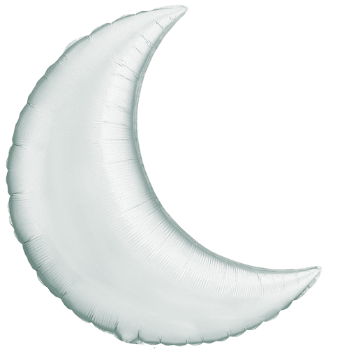 Silver Grey Moon Crescent Transparent Free PNG