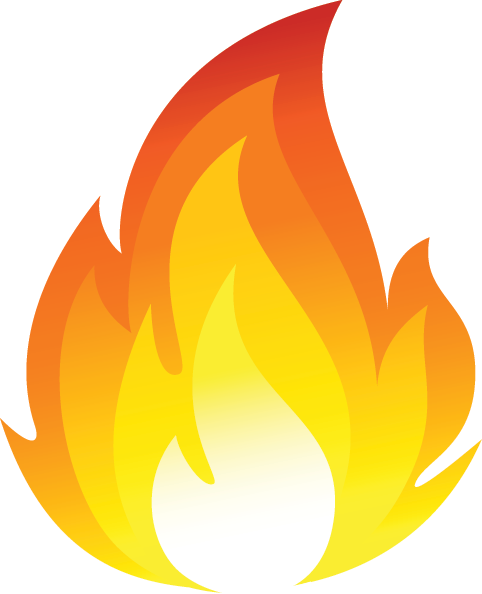 Simple Flame Background PNG Image