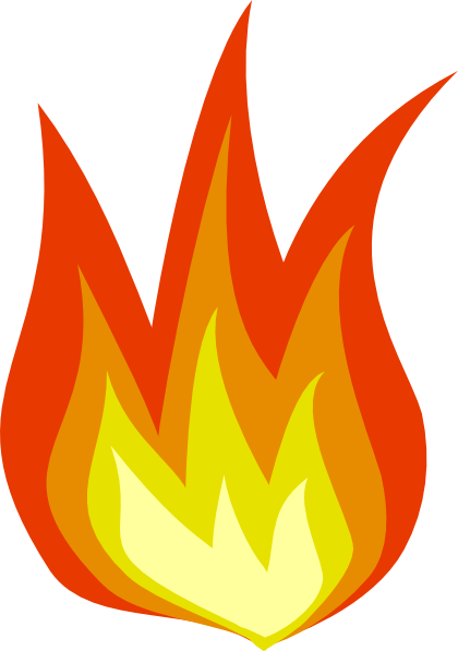 Simple Flame PNG Clipart Background