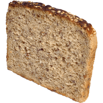 Slice Of Brown Bread Background PNG Image