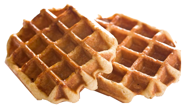 Small Belgian Liege Waffle Background PNG Image