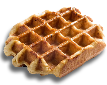 Small Belgian Liege Waffle Transparent Images