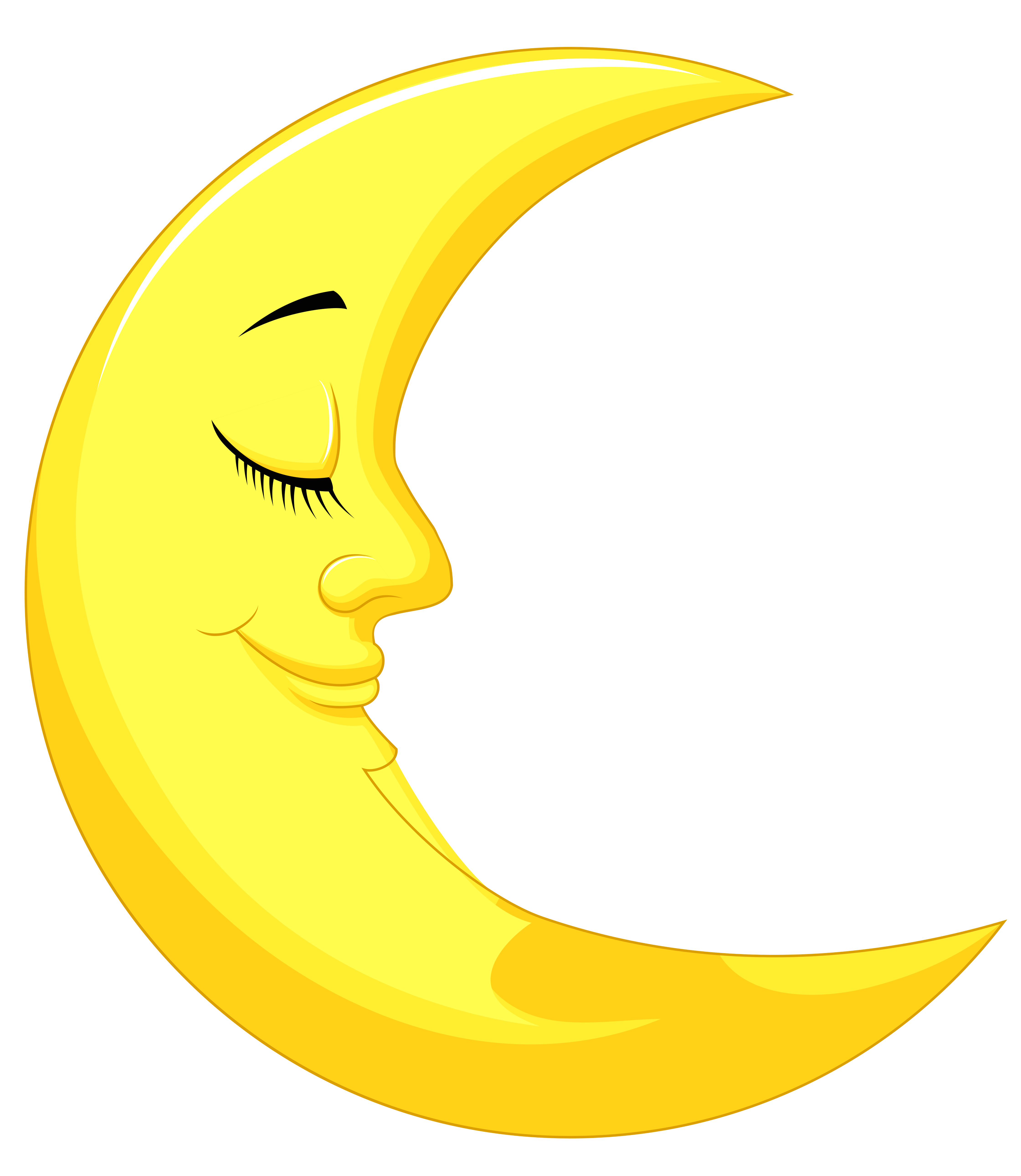 Smiling Moon Crescent PNG Images Transparent Background | PNG Play