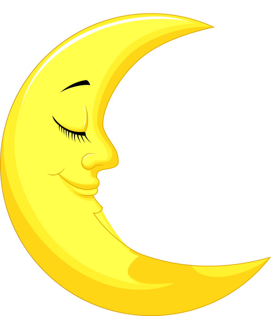 Smiling Moon Crescent Download Free PNG