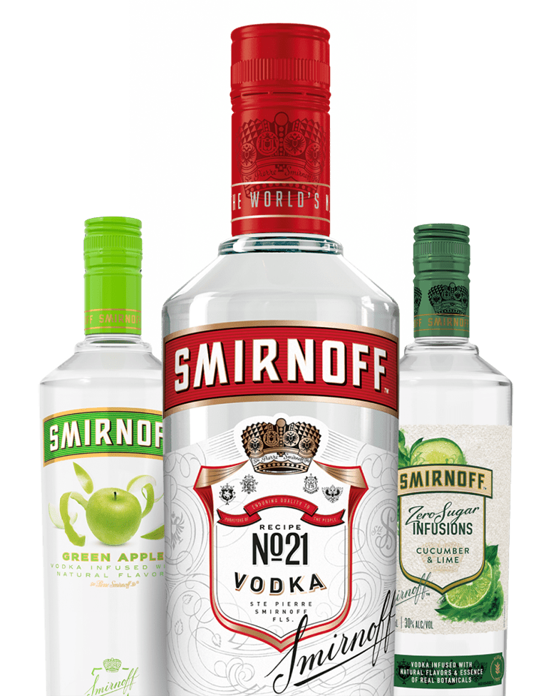 Smirnoff Vodka Background PNG Image