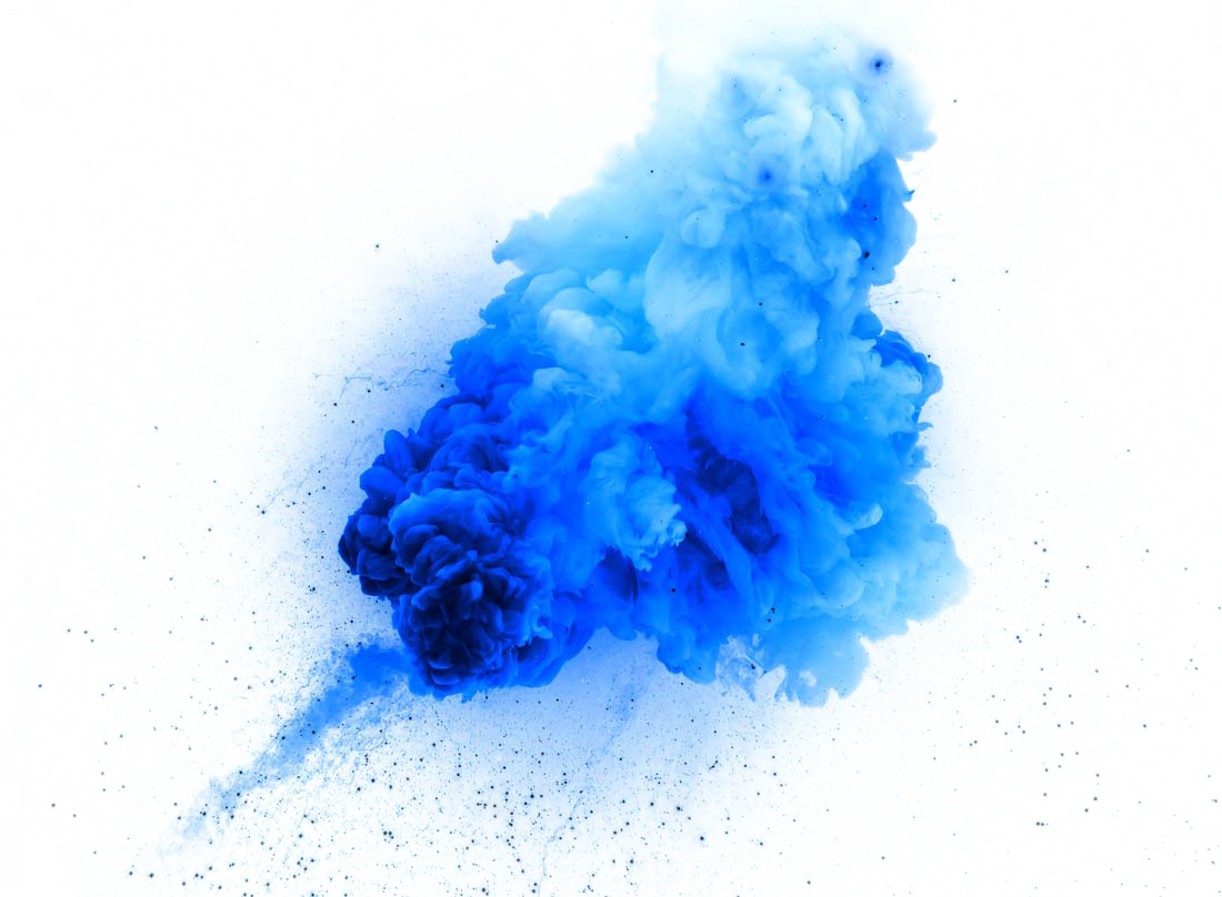Smoke Effect Blue Background PNG Image