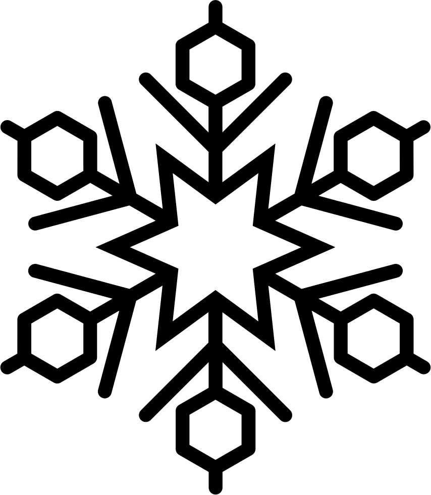 Snowflake Black PNG Pic Background