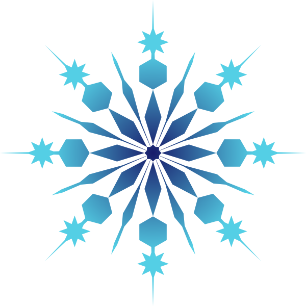 Snowflake Blue PNG Clipart Background