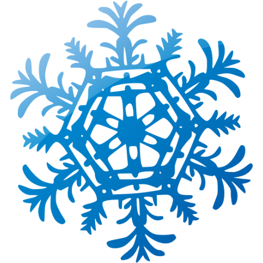 Snowflake Blue PNG Images HD
